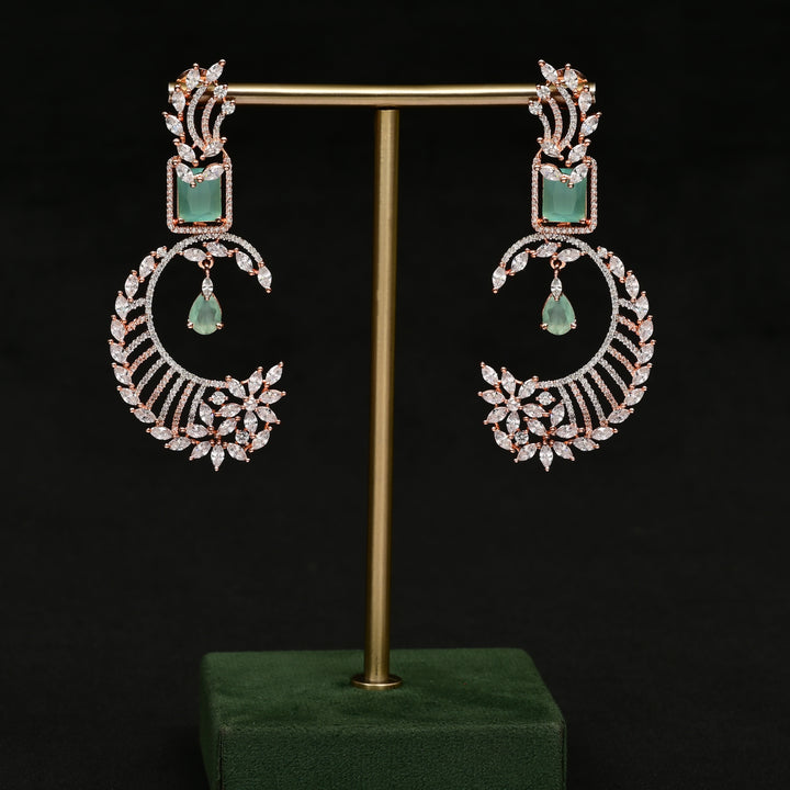 CZ Rose Gold Earrings