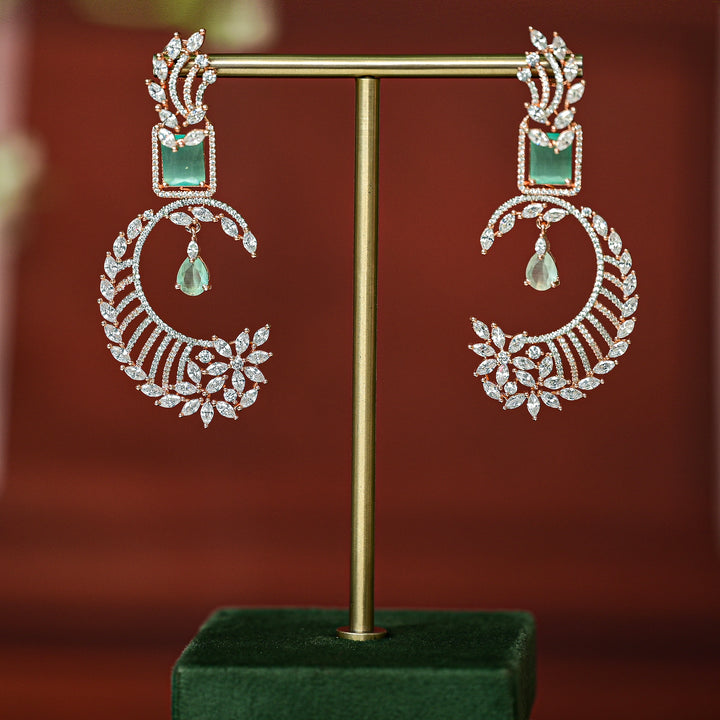 CZ Rose Gold Earrings