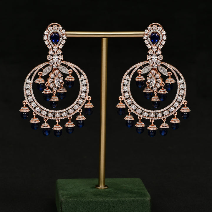 CZ Rose Gold Earrings