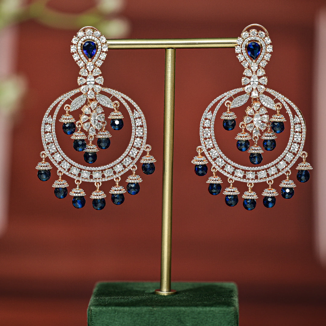 CZ Rose Gold Earrings