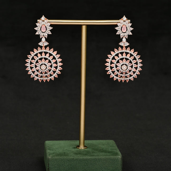 CZ Rose Gold Earrings
