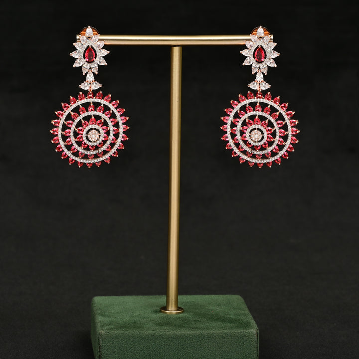 CZ Rose Gold Earrings