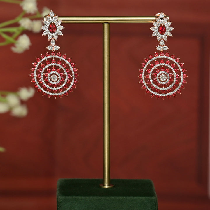 CZ Rose Gold Earrings