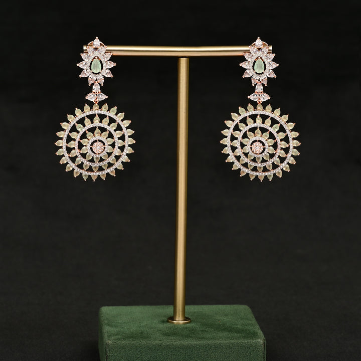 CZ Rose Gold Earrings