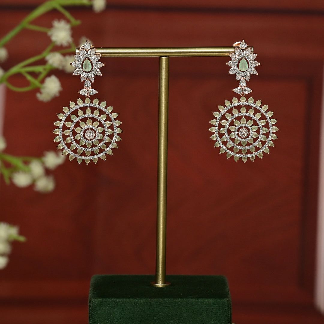 CZ Rose Gold Earrings