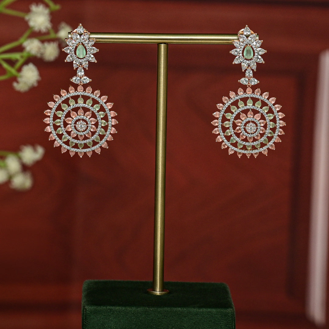 CZ Rose Gold Earrings