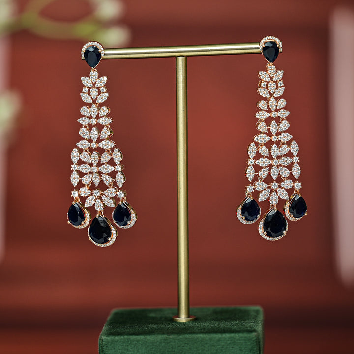 CZ Rose Gold Earrings