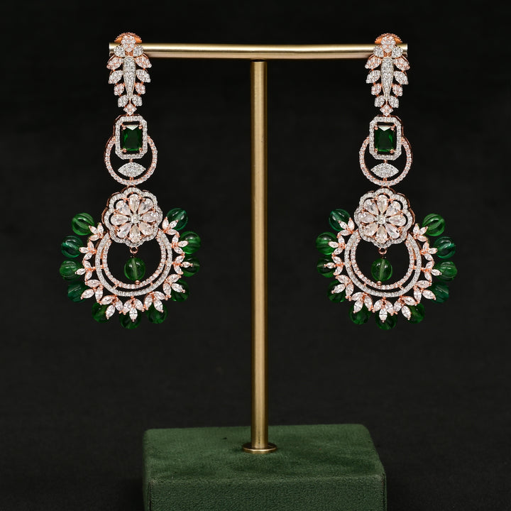 CZ Rose Gold Earrings