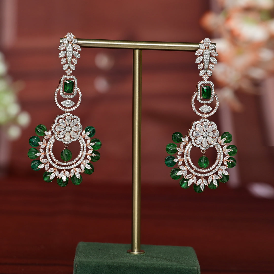 CZ Rose Gold Earrings