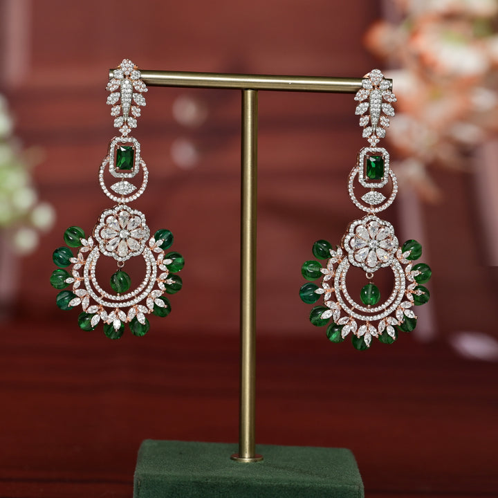 CZ Rose Gold Earrings