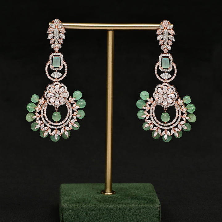 CZ Rose Gold Earrings