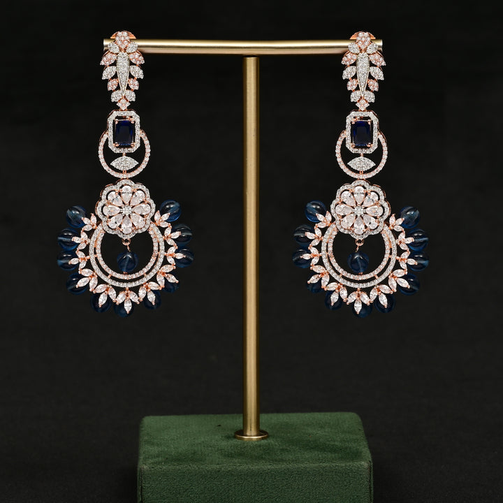 CZ Rose Gold Earrings