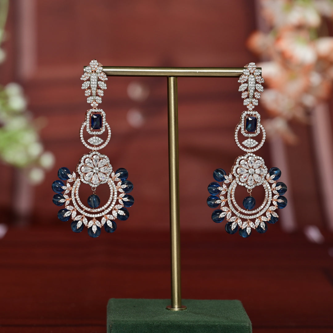 CZ Rose Gold Earrings