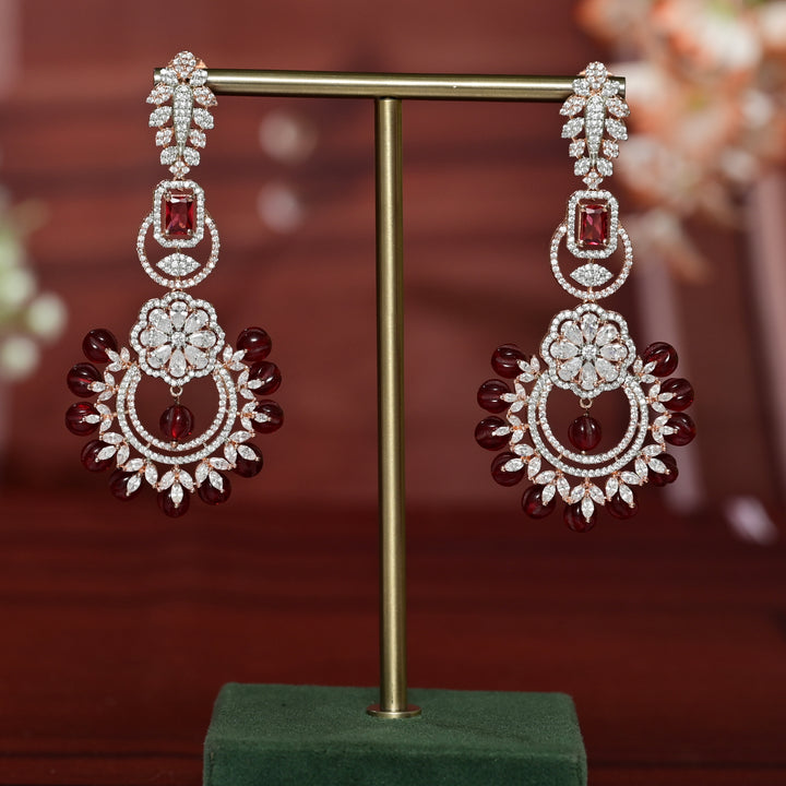 CZ Rose Gold Earrings