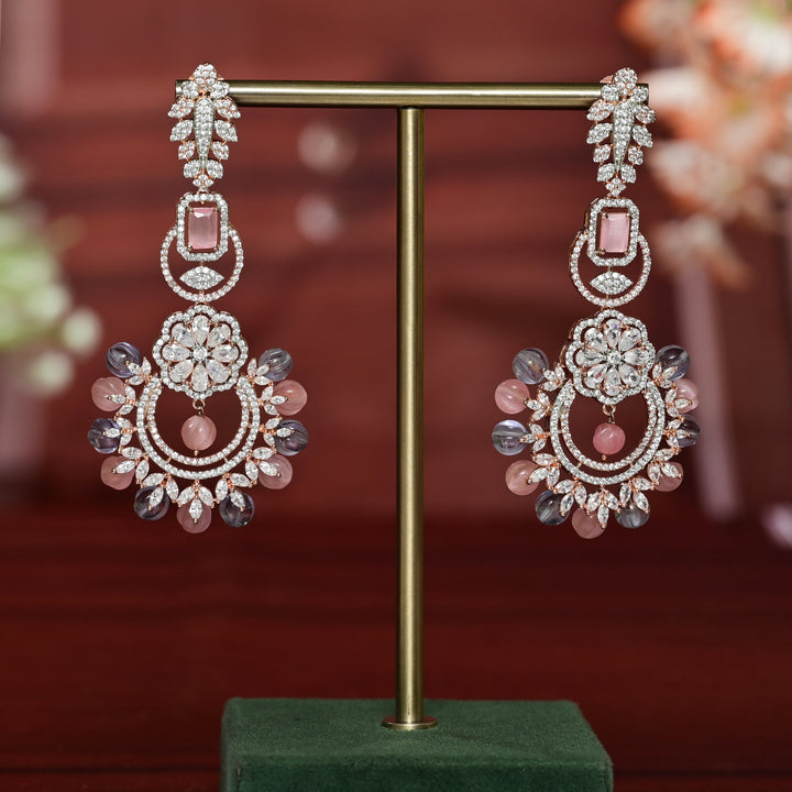 CZ Rose Gold Earrings