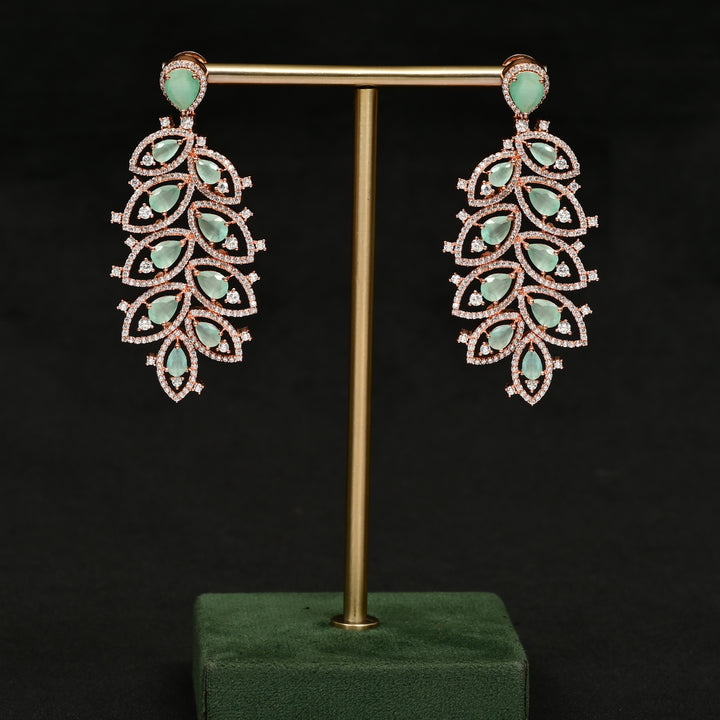 CZ Rose Gold Earrings