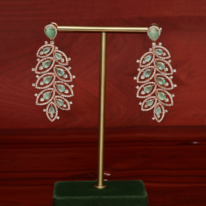 CZ Rose Gold Earrings