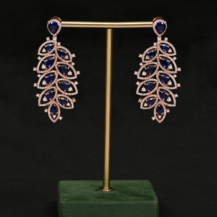 CZ Rose Gold Earrings