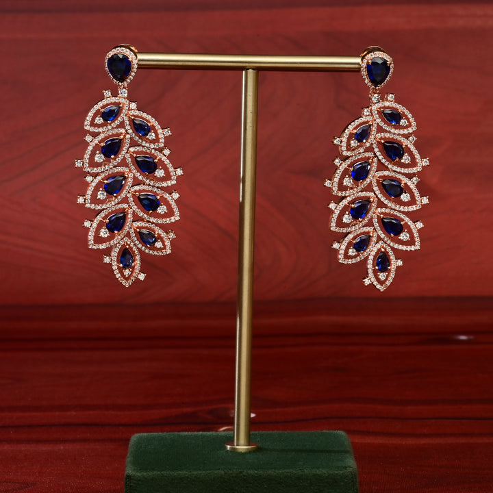 CZ Rose Gold Earrings