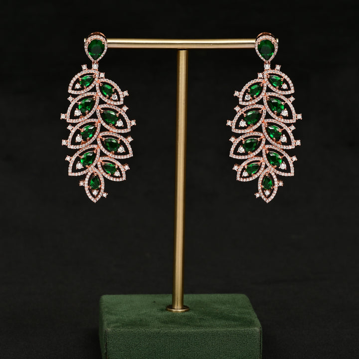 CZ Rose Gold Earrings