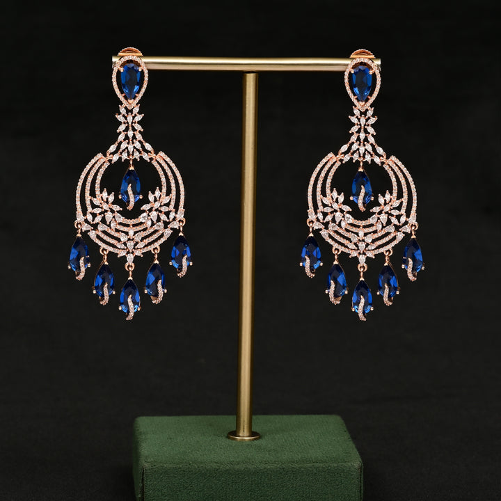CZ Rose Gold Earrings