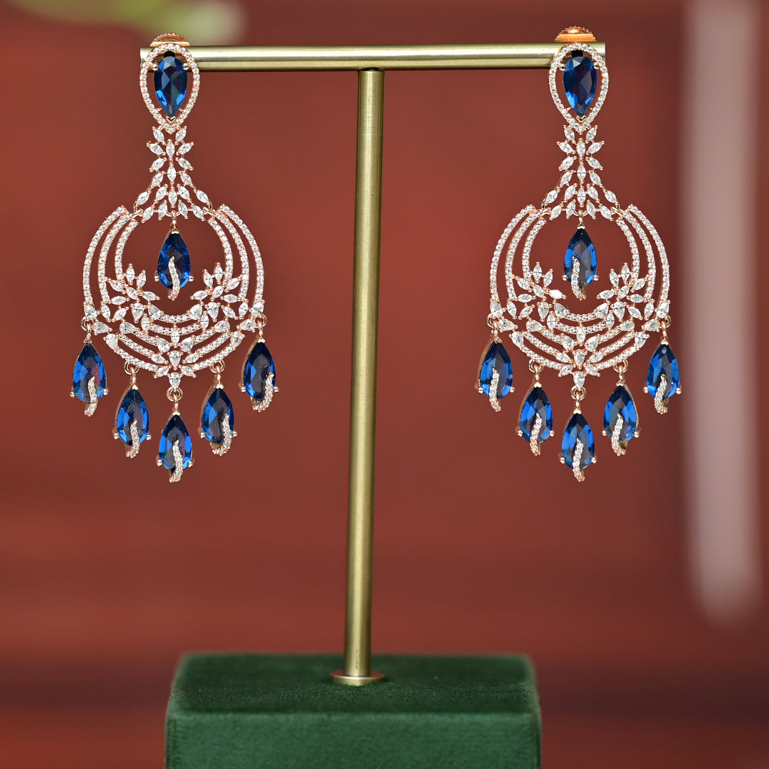 CZ Rose Gold Earrings