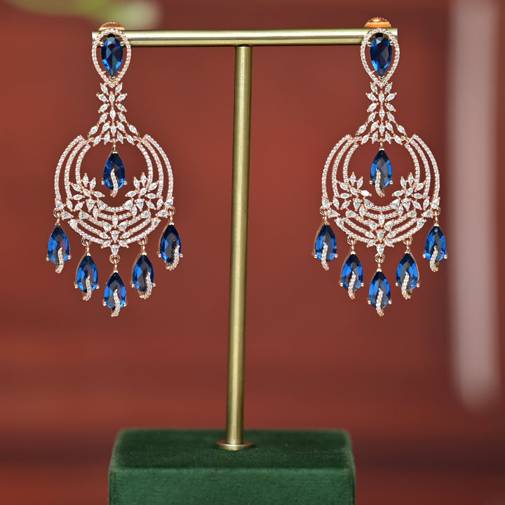 CZ Rose Gold Earrings