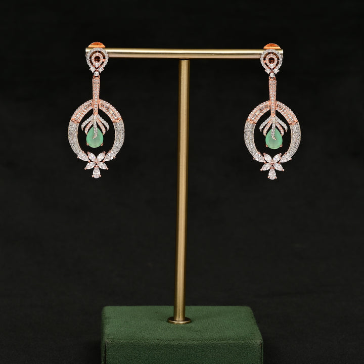 CZ Rose Gold Earrings