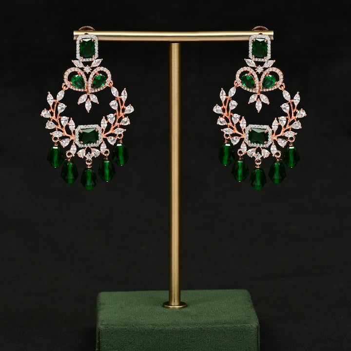 CZ Rose Gold Earrings