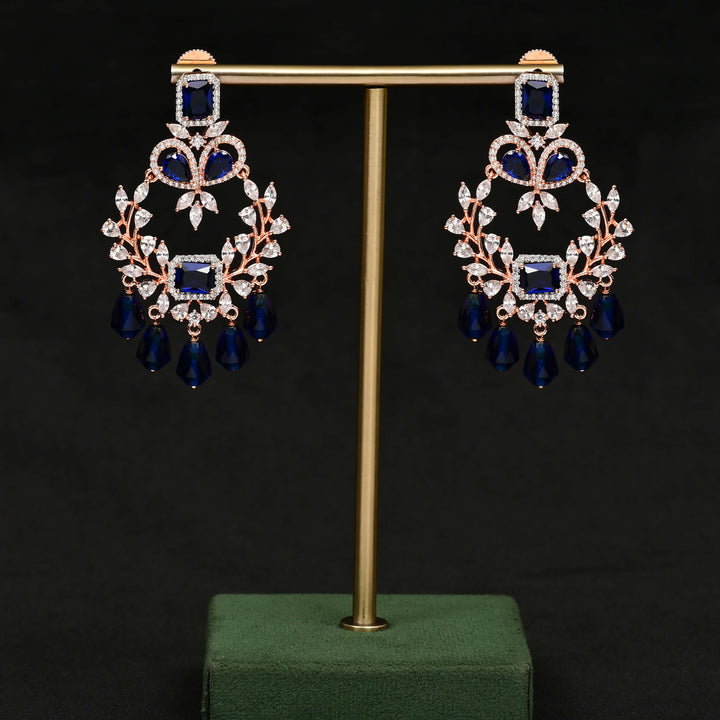 CZ Rose Gold Earrings