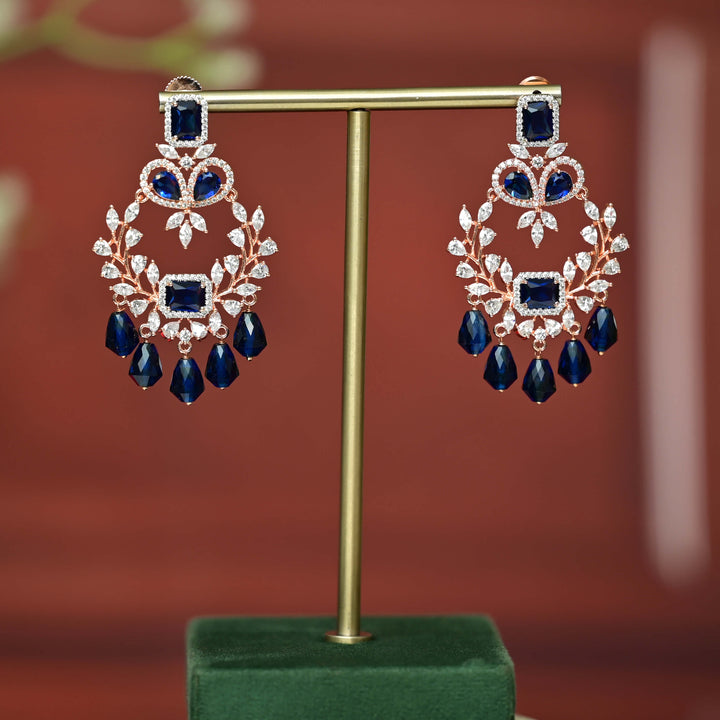 CZ Rose Gold Earrings