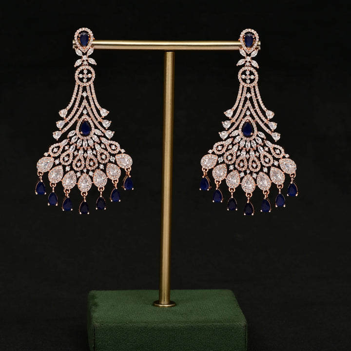 CZ Rose Gold Earrings