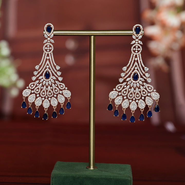 CZ Rose Gold Earrings