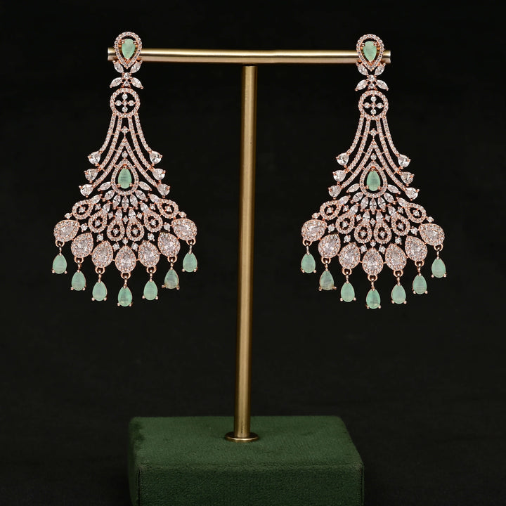 CZ Rose Gold Earrings