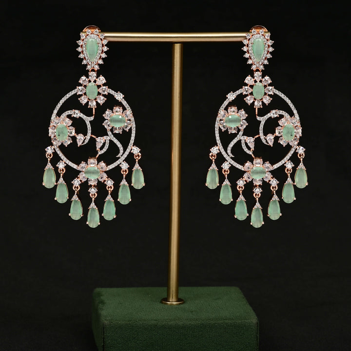 CZ Rose Gold Earrings