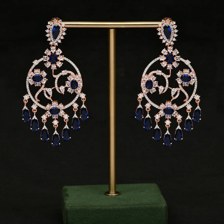 CZ Rose Gold Earrings