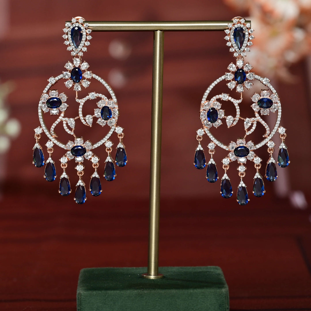 CZ Rose Gold Earrings