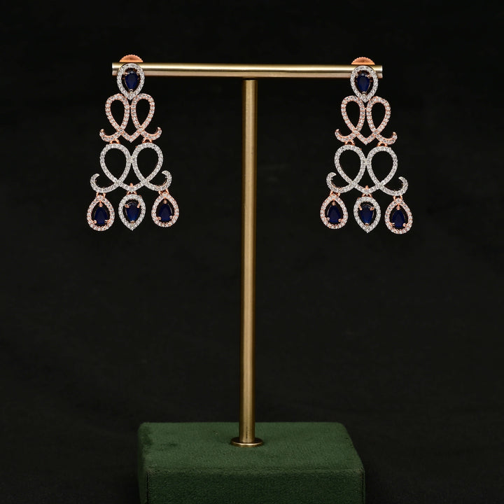 CZ Rose Gold Earrings