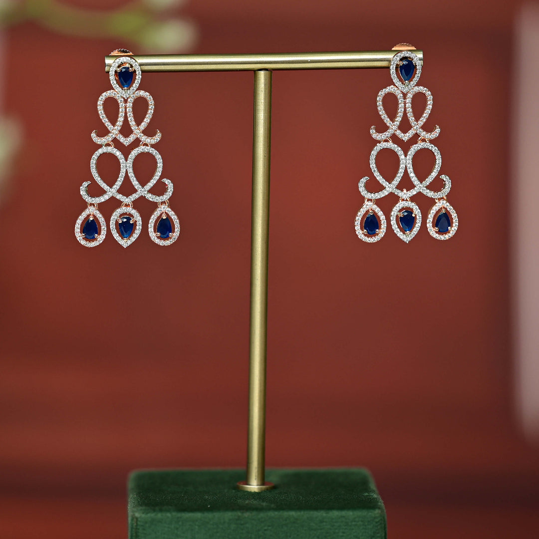 CZ Rose Gold Earrings