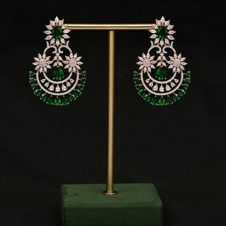 CZ Rose Gold Earrings