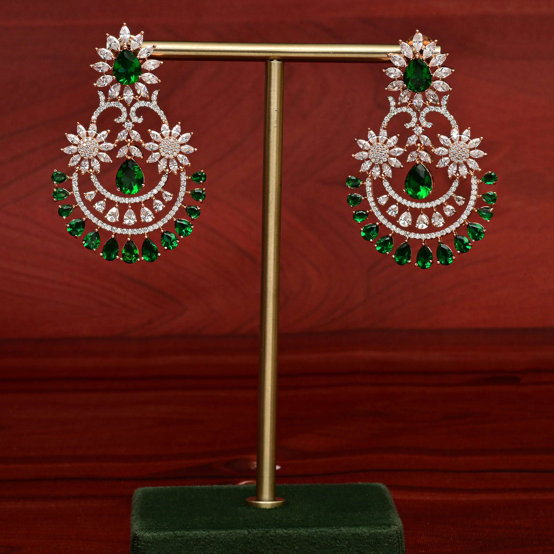 CZ Rose Gold Earrings