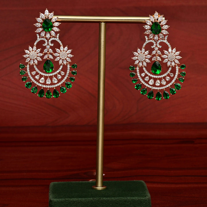 CZ Rose Gold Earrings