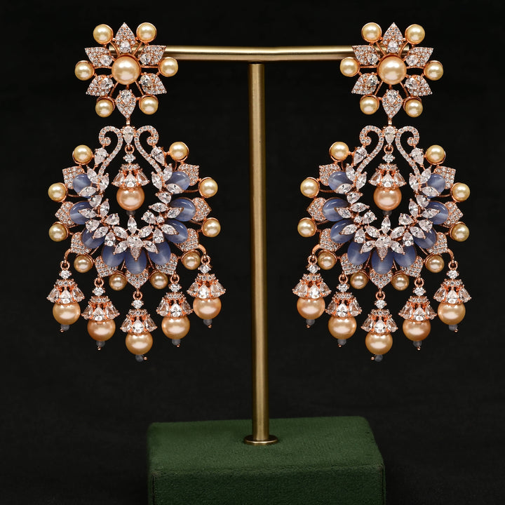 CZ Rose gold Earrings
