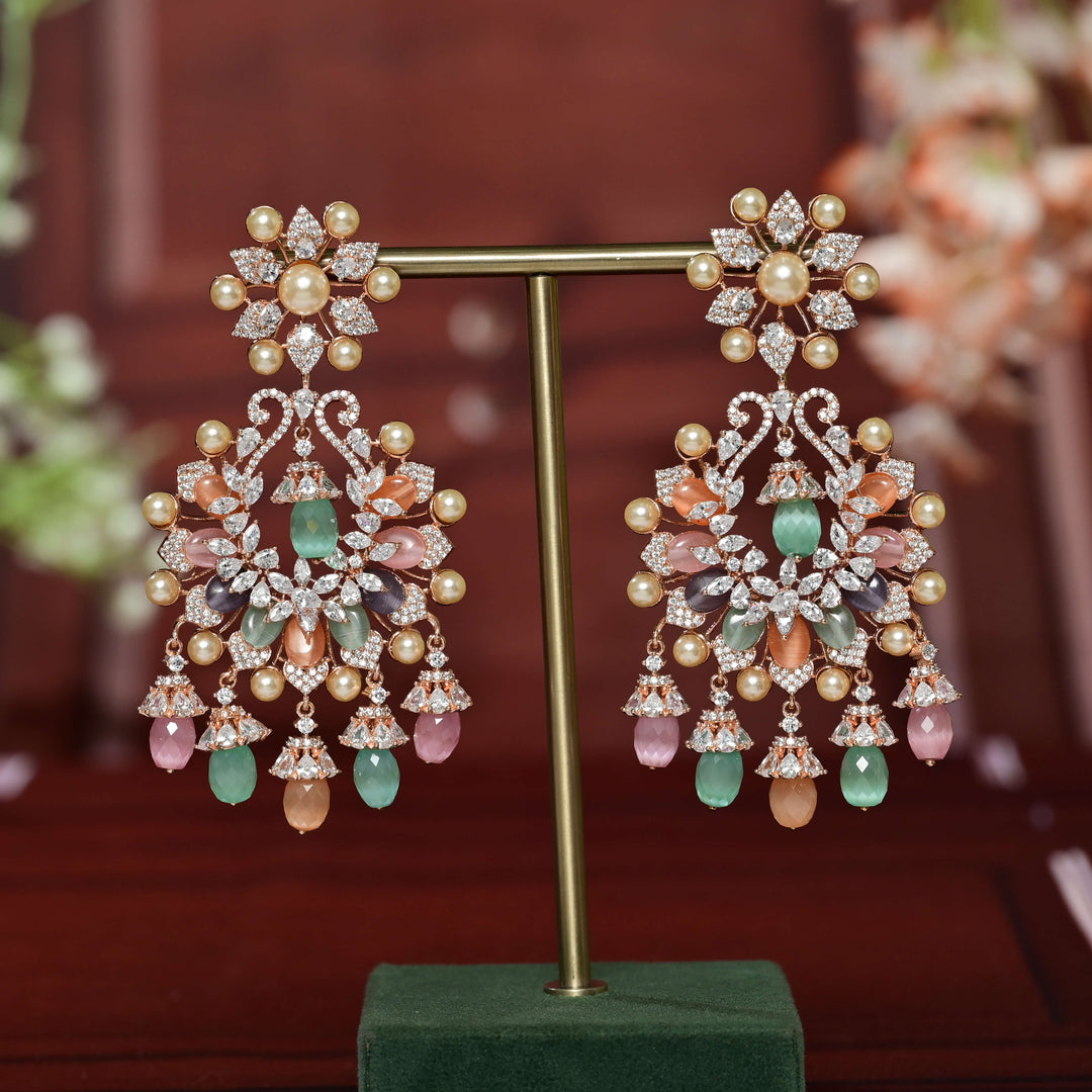 CZ Rose gold Earrings