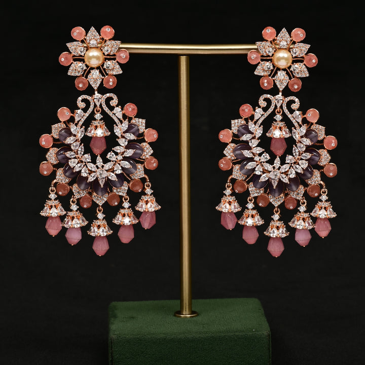 CZ Rose gold Earrings