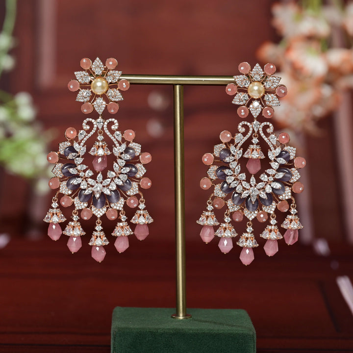 CZ Rose gold Earrings