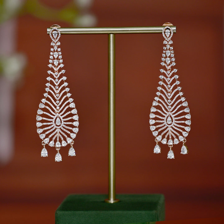 CZ Rose Gold Earrings