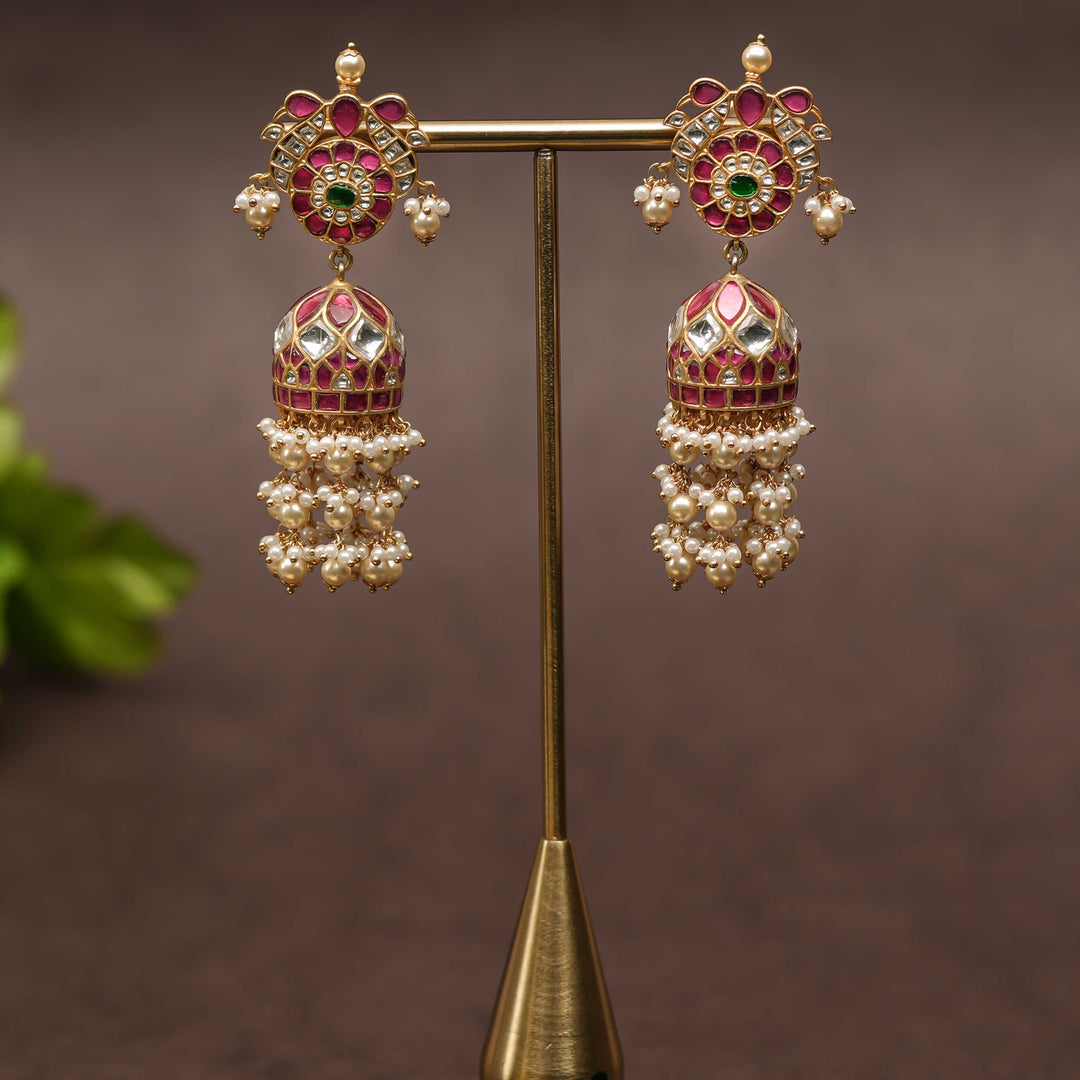 Kundan Jhumka Earrings