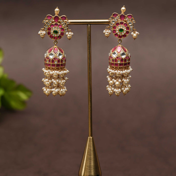 Kundan Jhumka Earrings