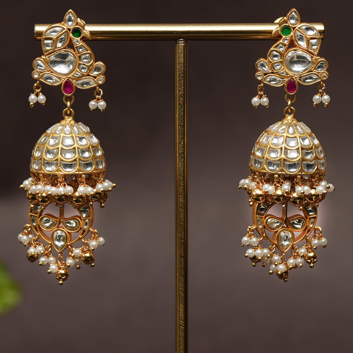 Kundan Jhumka Earrings